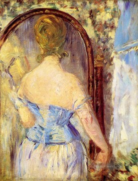 Frau vor einem Spiegel Eduard Manet Ölgemälde